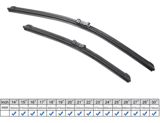 Good price Sleek Quiet Windshield Wiper Blades Curved Universal Windscreen Wipers online