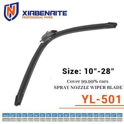 quality Flexibility Black Car Front Wiper Low Noise Level Front Screen Wipers factory