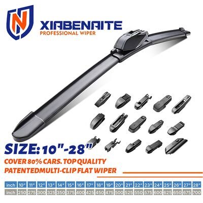 quality High-Efficiency Wiper Blades: Natural Rubber Car Wiper Set for Crystal Clear Vision factory